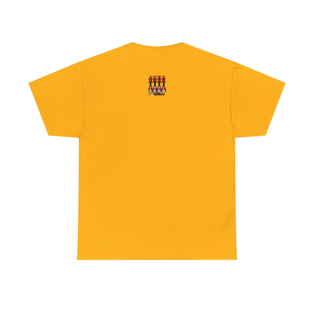 Pieces Chessboard Graphic Tee – "Pieces" Chess Club Vintage Design