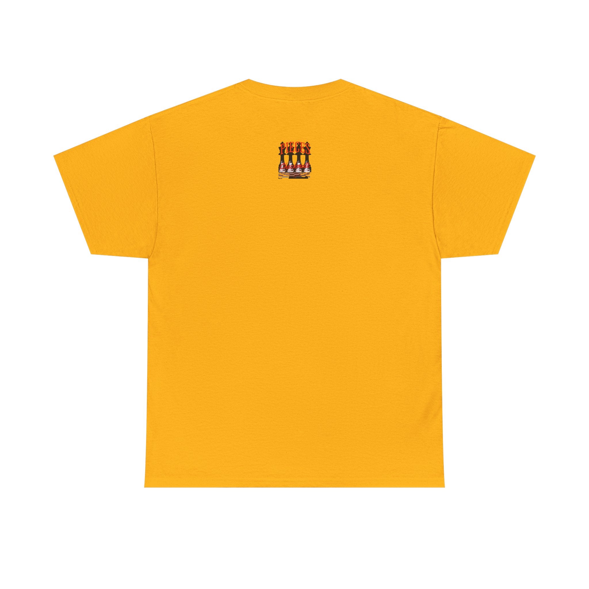 Pieces Chessboard Graphic Tee – "Pieces" Chess Club Vintage Design