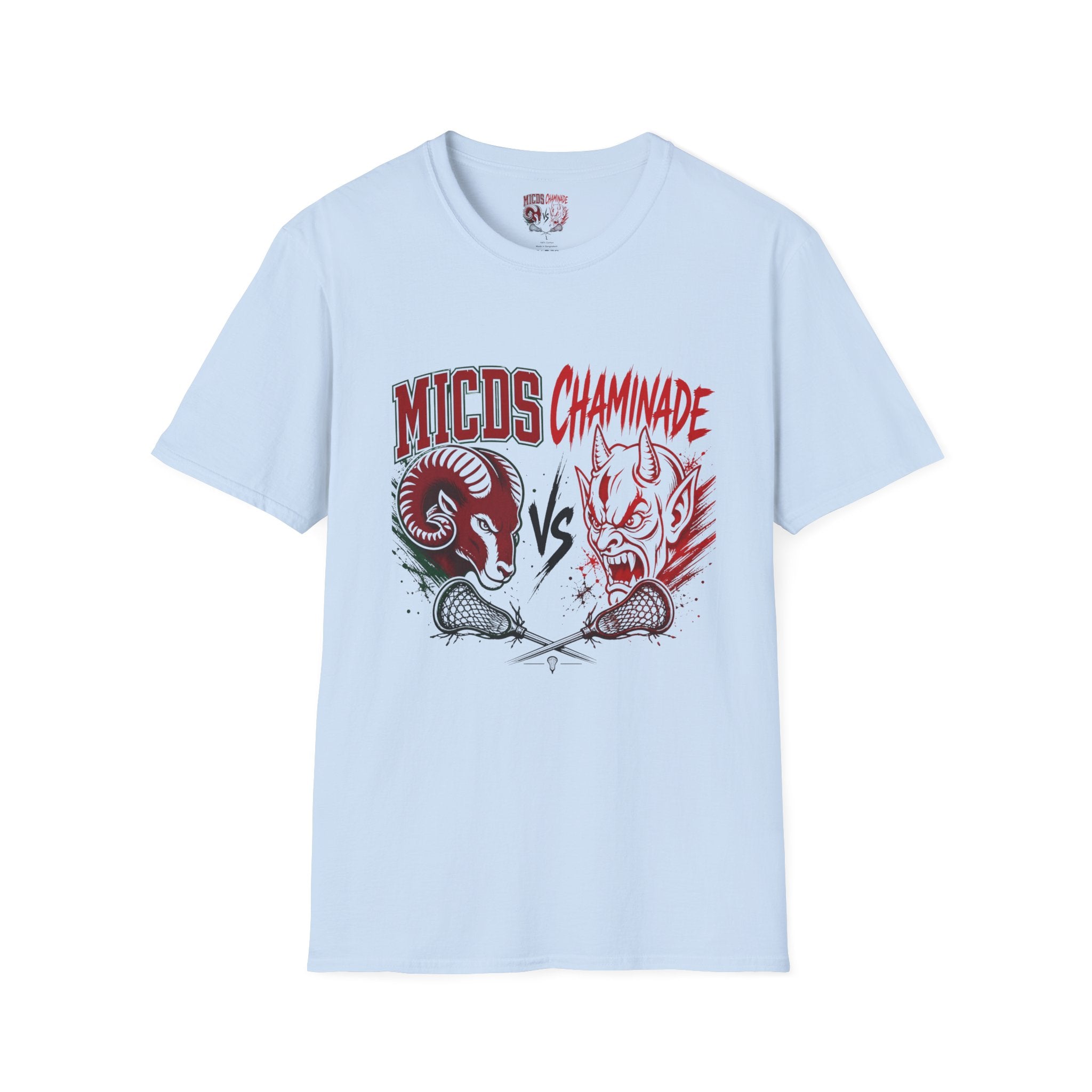 Rams vs Demons Lacrosse T-Shirt — MICDS Chaminade Game Day Tee