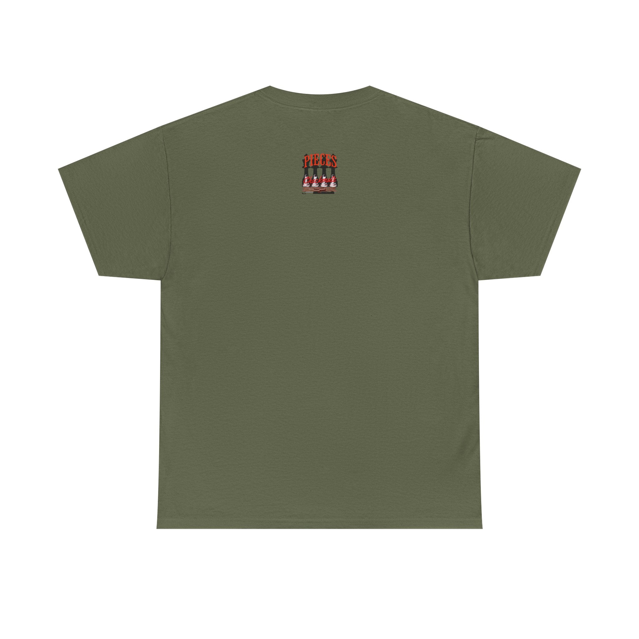 Pieces Chessboard Graphic Tee – "Pieces" Chess Club Vintage Design