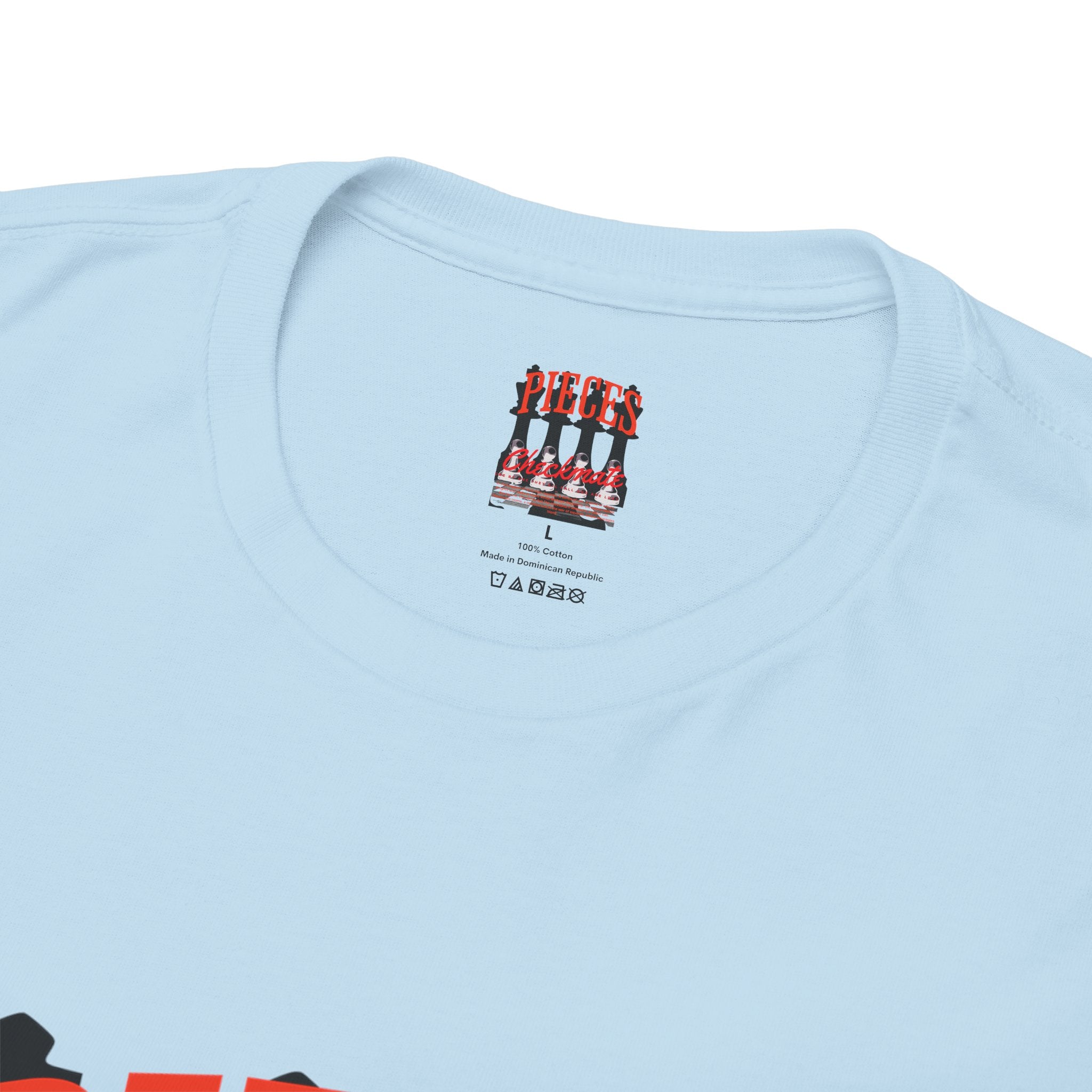 Pieces Chessboard Graphic Tee – "Pieces" Chess Club Vintage Design