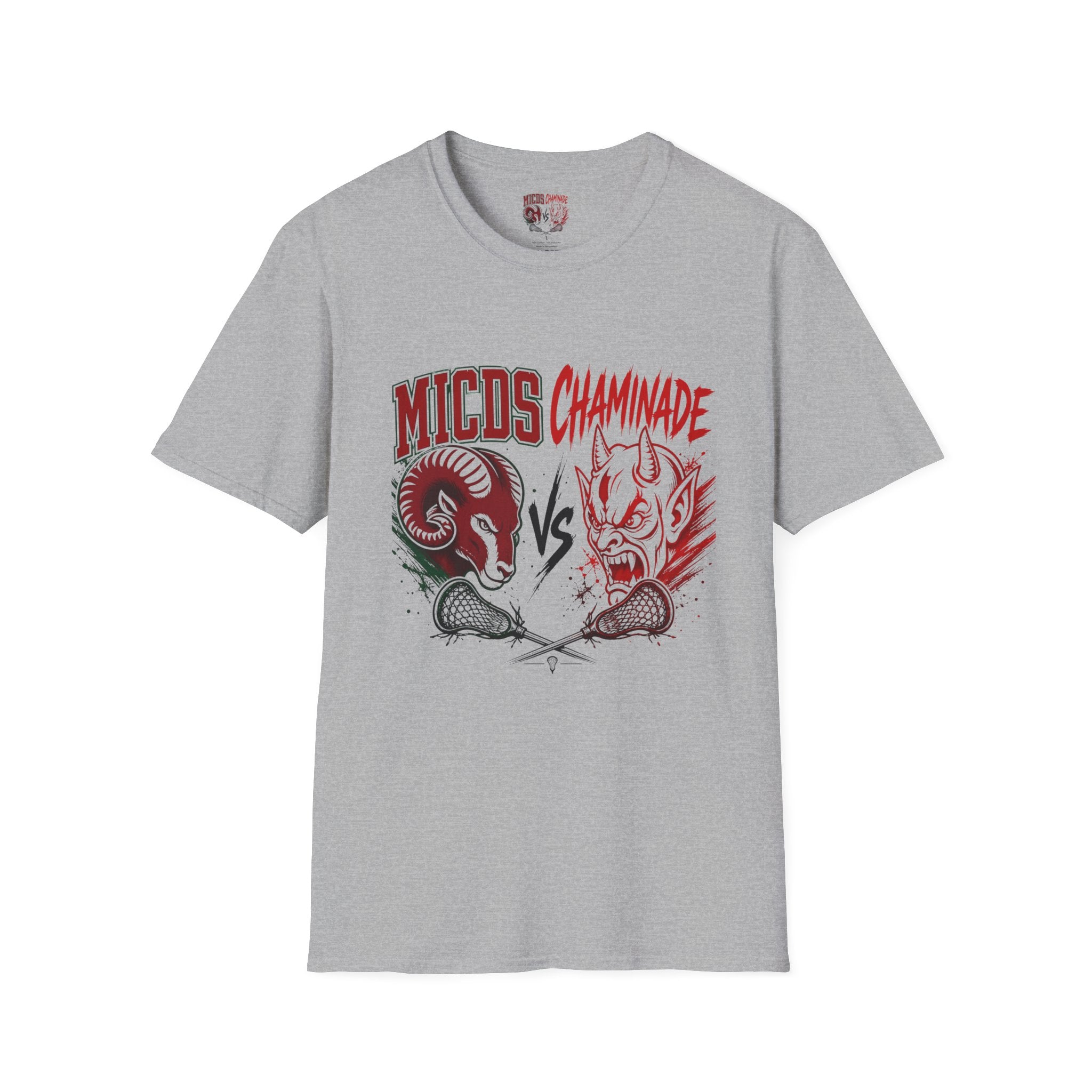Rams vs Demons Lacrosse T-Shirt — MICDS Chaminade Game Day Tee