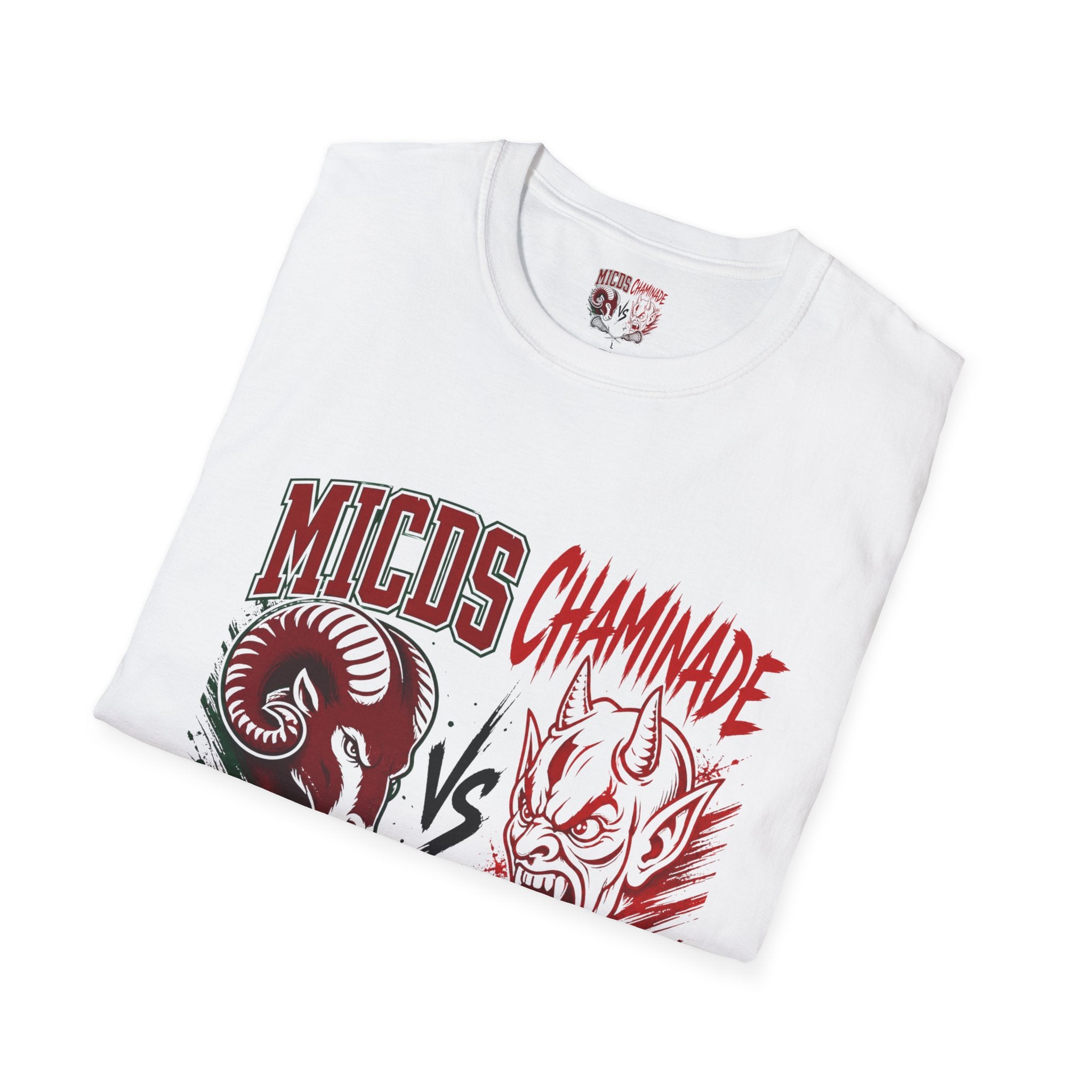 Rams vs Demons Lacrosse T-Shirt — MICDS Chaminade Game Day Tee